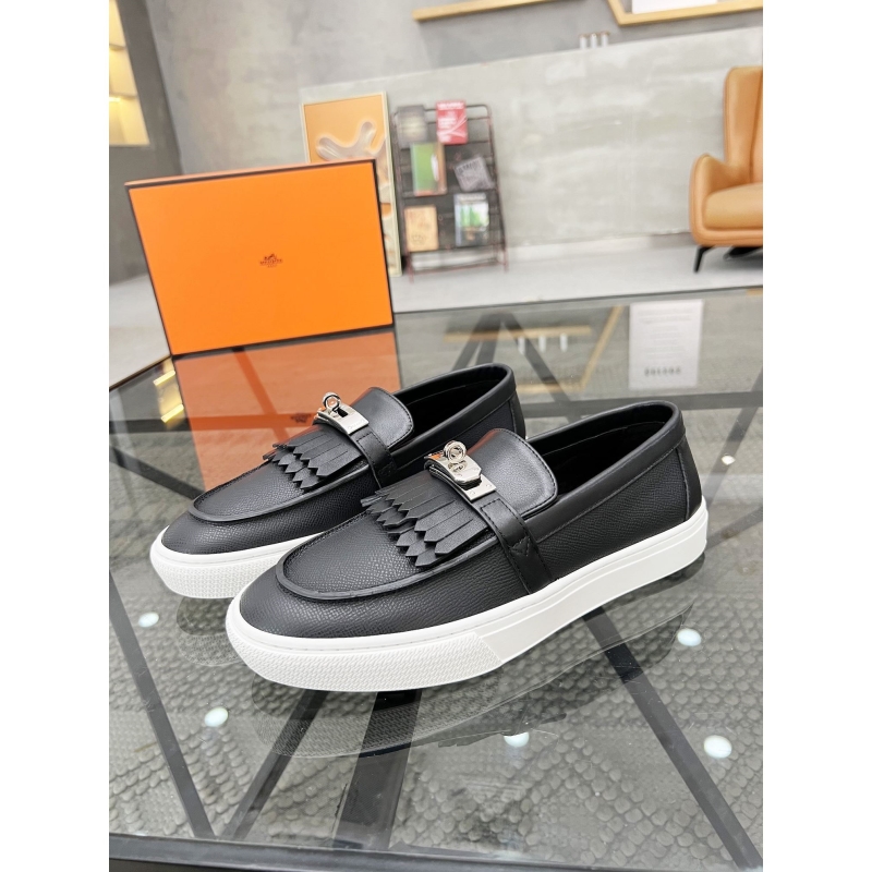 H**mes leather shoes